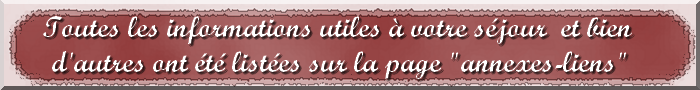 barre infos page liens
